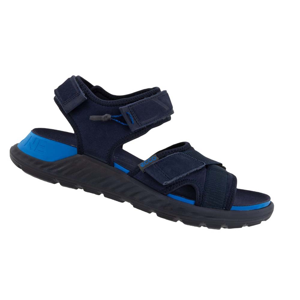 Men\'s Ecco Exowrap 3strap Sandals Blue / Blue | Canada 588VRW